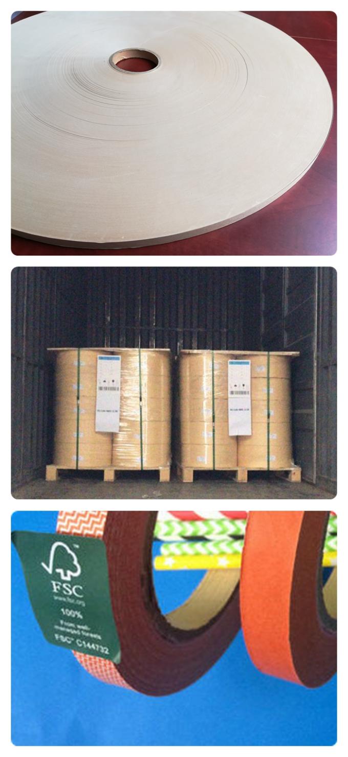 Color Customized Food Grade Paper Roll EU & FDA Certified Straw Paper Bio - Degradation