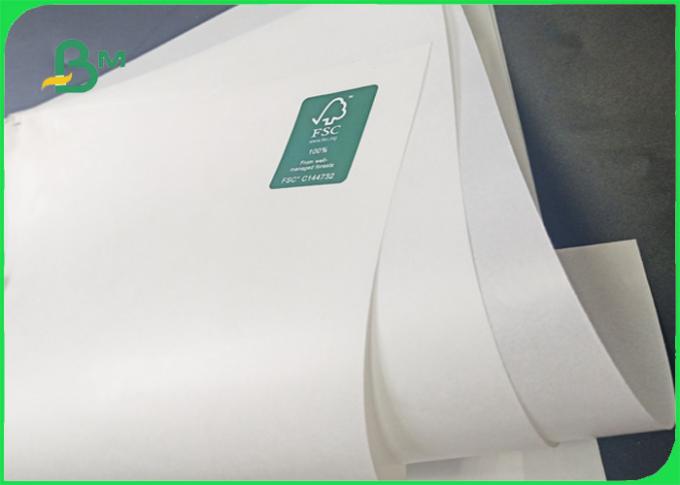 35 / 40gsm FSC approved MG MF food grade white kraft paper in roll