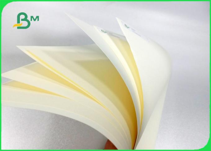 60gsm 70gsm soft color Good writing performance Cream paper for notebook 