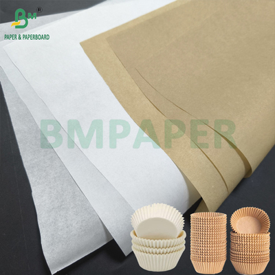 Brązowe białe wkładki do babeczek Papier Muffin Cup Cup Cake Papier do ciasta