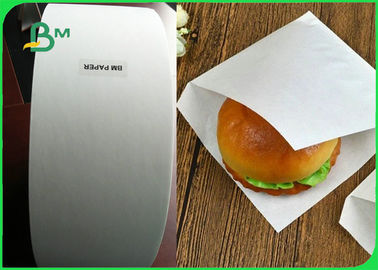 Niestandardowy biały papier woskowany o gramaturze 28g / papier pakowy do pakowania żywności