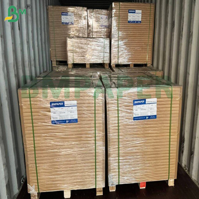 60gm Brązowy paskowy Kraft Gift Wrap Jednostronny wykończenie błyszczące Wyższa wytrzymałość Wysoka wytrzymałość