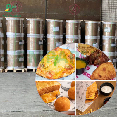 30 gram 35 gram 40 gram Olejoodporny biały papier woskowany MG w rolce do pakowania delikatesów