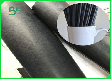 Papier rolkowy o gramaturze 60 g / m2, 120 g / m2, z czarnej słomy, ze słomką, z biodegradowalnym papierem FDA zatwierdzonym przez FSC