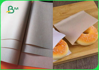 40gsm 50gsm brązowy papier pakowy klasy spożywczej do jednorazowych toreb piekarniczych