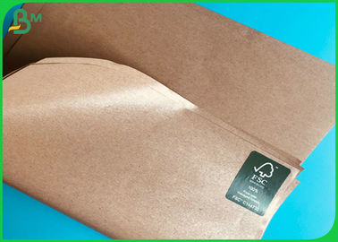 Papier do pakowania w folię PE Kraft Paper / Water Resistant, jednostronnie powlekany, brązowy