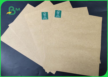 Papier w kolorze brązowym z pulpy z recyklingu Kraft SGS zatwierdzony w arkuszach lub rolkach