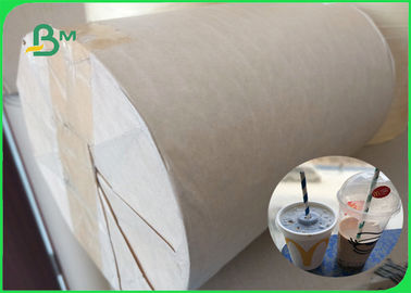 Wewnętrzny papier spożywczy o gramaturze 120 g / m2, biały papier słomkowy o szerokości 15 mm do produkcji słomek papierowych