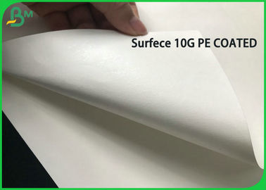 Białe cewki papieru pakowego 10G PE Coated 80G do produkcji jednorazowej torby na wynos
