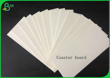 1.4mm 100% Virgin Pulp White Coaster Board For Making Air Fresher Lub Coaster