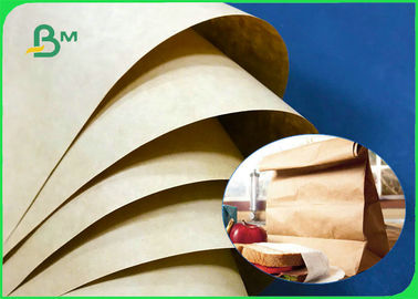 610 * 860 mm Pulpa z drewna dziewiczego 80 g / m2 120 g / m2 Brązowy papier pakowy na torby do żywności