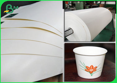 100% Biodegradowalny papier powlekany PLA z papierem spożywczym Rolka Papier podstawowy Kubek 210g + 26g