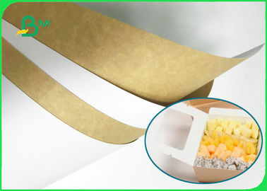 Twarda sztywność 250 g / m2 - 360 g / m2 Biały papier pakowy Top Kraft do wyrobu pudełek z mlekiem
