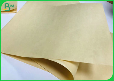 Biodegradowalna miazga bambusowa Papier 70g 90g Brązowy papier pakowy do owijania żywności