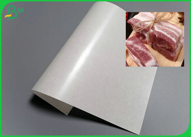 Z jednej strony powlekany białą rolką papier PE z żywnością PE 30gr 40gr do pakowania świeżego mięsa