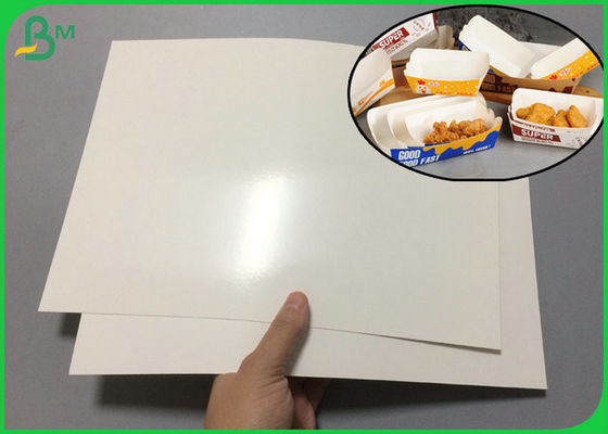 300gsm biały materiał PE pokryty płytą FBB do produkcji pudełek śniadaniowych odpornych na tłuszcz
