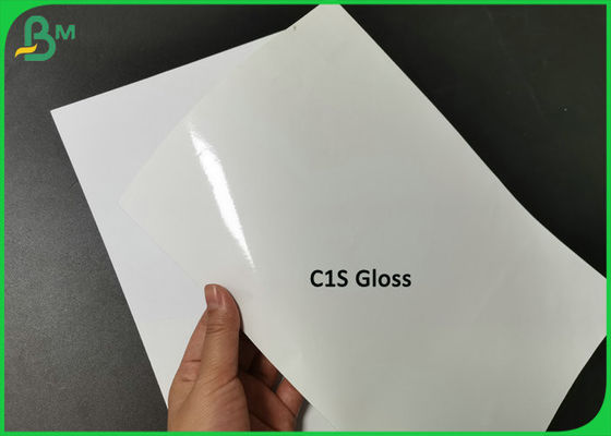 C1S Gloss 157g 200g Papier samoprzylepny Virgin Pulp White Sticker Paper Label