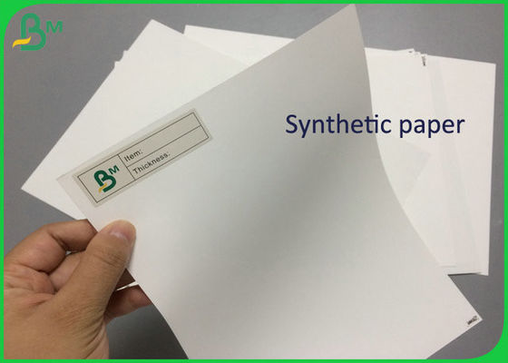 Nieodrywalny papier syntetyczny PET 130um z nadrukiem za pomocą drukarki laserowej
