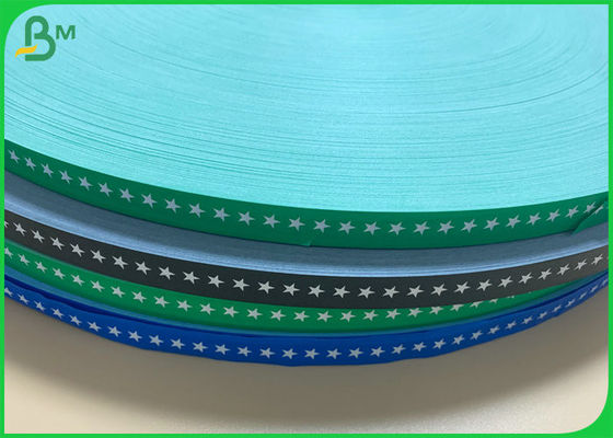 Niebieski Czarny Zielony 15 mm Szerokość 60 g / m2 120 g / m2 Kolorowy papier bazowy ze słomy