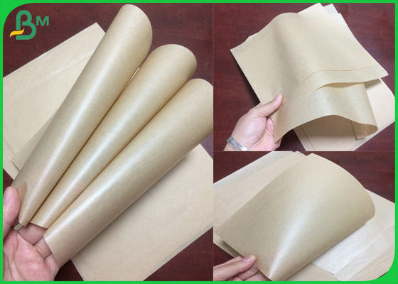 70gsm 80gsm powlekana PE brązowa rolka papieru pakowego do pakowania orzechów w papierową torebkę