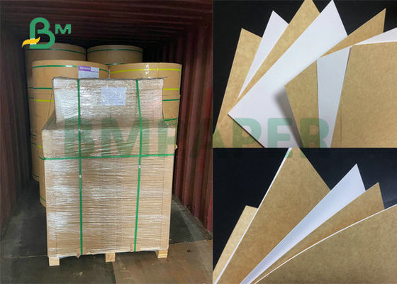 100% klasy spożywczej 325gr 365gr powlekana rolka papieru pakowego do pakowania żywności w pudełku z nadrukiem