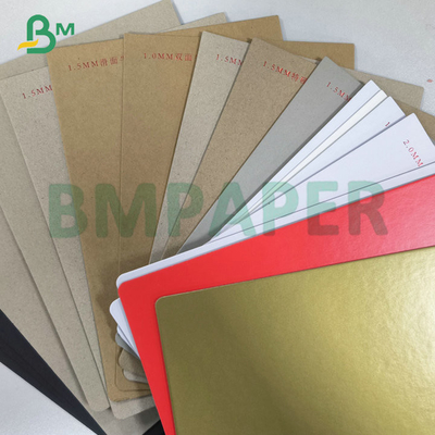 Wielobarwne grube papiery laminowane 1 mm 1,5 mm 2 mm do produkcji sztywnych pudełek