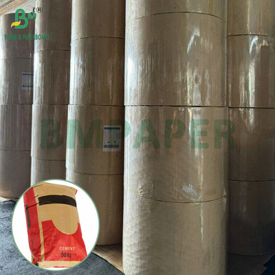 Papierowe rolki do worków z naturalnego cementu kraft 70g 80g 90g