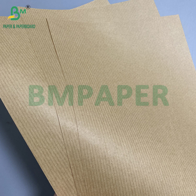 80gm Brązowy o paskach Kraft Paper Gift Wrapper Jedna strona Gloss Doskonała wytrzymałość
