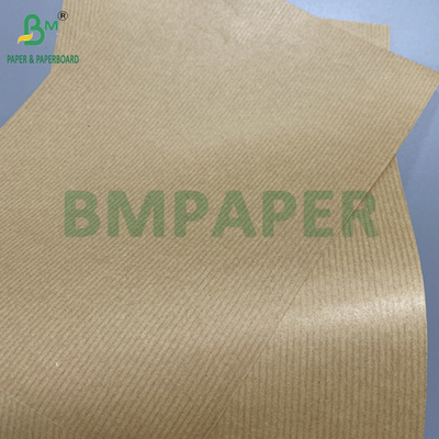 80gm Brązowy o paskach Kraft Paper Gift Wrapper Jedna strona Gloss Doskonała wytrzymałość