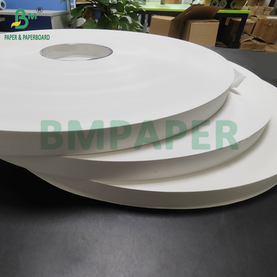 24 gm 28 gm Biały papier opakowaniowy ze słomy 27 mm x 5000 mm Dobra wytrzymałość