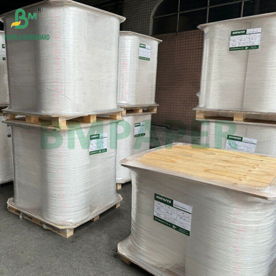 24 gm 28 gm Biały papier opakowaniowy ze słomy 27 mm x 5000 mm Dobra wytrzymałość