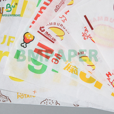 38 gm Niezawodny hamburger, opakowanie żywnościowe Papier woskowany drukowalny