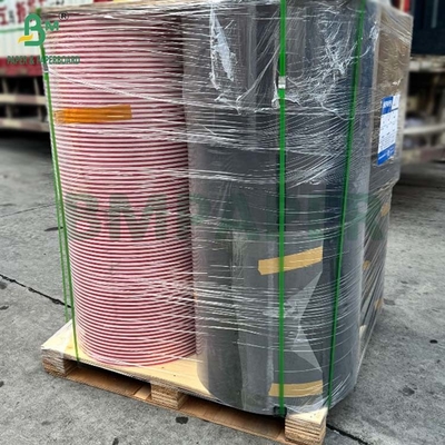 60 g papieru słomianego czerwone paski, czarny kolor, papierowe rolki 600 mm 620 mm