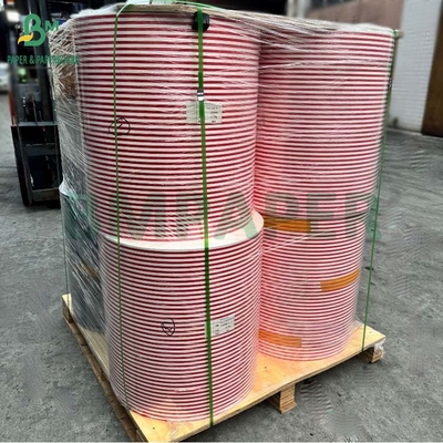 60 g papieru słomianego czerwone paski, czarny kolor, papierowe rolki 600 mm 620 mm