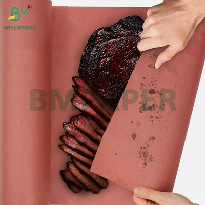 60 gm Różowa niewoślana rzeźnica barbecue papier rolka do palenia mięsa 18' x 175 stóp