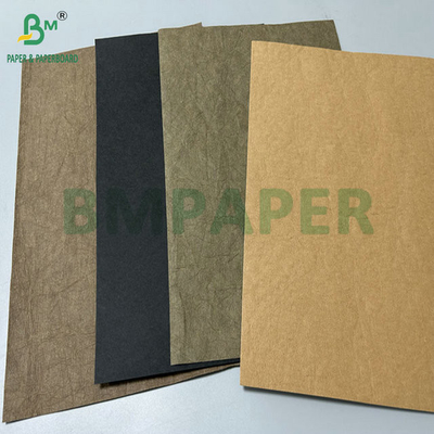 0.3mm 0.55mm 150cm Szerokość Brązowe zmarszczki Przedmyte tkaniny Kraft do torebek
