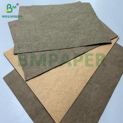0.3mm 0.55mm 150cm Szerokość Brązowe zmarszczki Przedmyte tkaniny Kraft do torebek