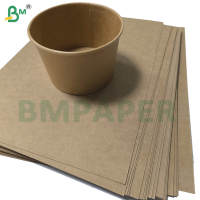 Normalny naturalny brązowy papier do kubków 320g + 20g powłoki PE Cupstock