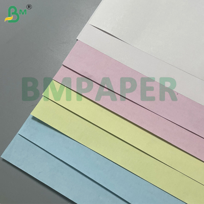60gm Żółty / Zielony / Różowy Papier Kopiowy Bezwęglowy CB / CFB / CF Rolls 20lb z czarnym obrazem