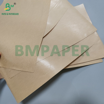 60 gm Niebielony Brązowy Papier Kraft z paskami MG do torebek 762 mm x 300 m