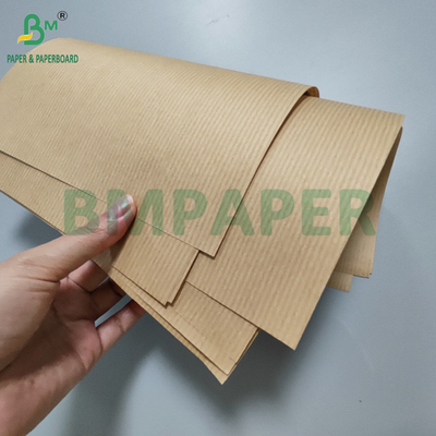 60 gm Niebielony Brązowy Papier Kraft z paskami MG do torebek 762 mm x 300 m