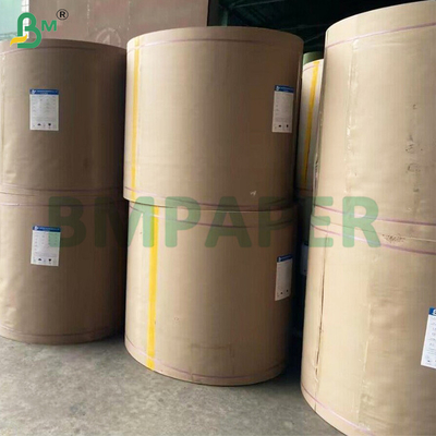 Wyrób z recyklingu 70gm 85gm pojedyncza strona metalizowana srebrna rolka z papieru kraft