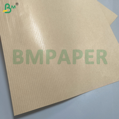 Papier Kraft w paskach Tekstura 40gm Jedna strona maszynowa Szklana błyszcząca do pakowania
