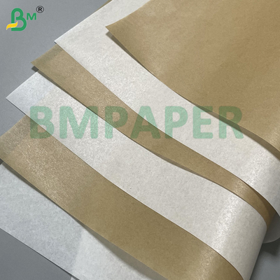 35g 38g Brązowe mikrofalowe bezpieczne frytki powietrzne Greaseproof silikonowy pergamen papier do samoprzylepnego papieru