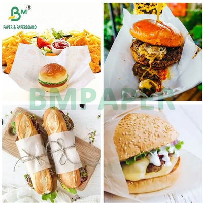 30 gram 35 gram 40 gram Olejoodporny biały papier woskowany MG w rolce do pakowania delikatesów