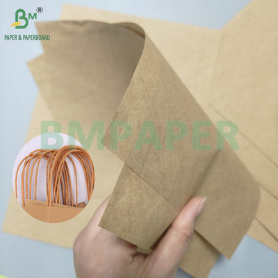 75gm Wysoka odporność na pęknięcia i wysoka elastyczność Brązowy papier Kraft Skręcona linia papierowa