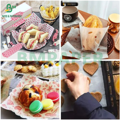 Papier woskowany spożywczy jednostronny, odporny na wilgoć, 30g 35g do pakowania cukierków