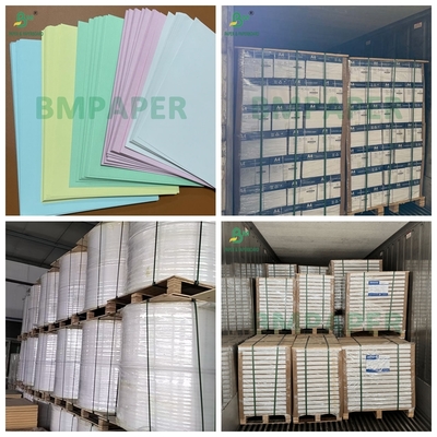 75GSM Papier NCR Autocopiante Papier bezwęglowy do faktury sprzedaży ciągłej