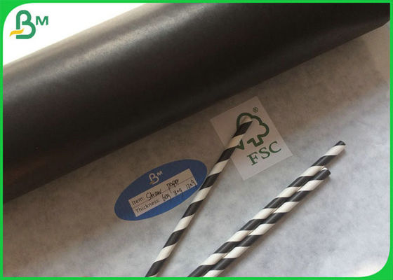 60gsm FSC i certyfikat FDA do druku na rolce papieru ze słomy o gramaturze dla kawy lub herbaty mlecznej