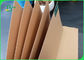 Gramatura 300 g / m2 - 450 g / m2 Obustronnie brązowy papier pakowy Kraft Liner